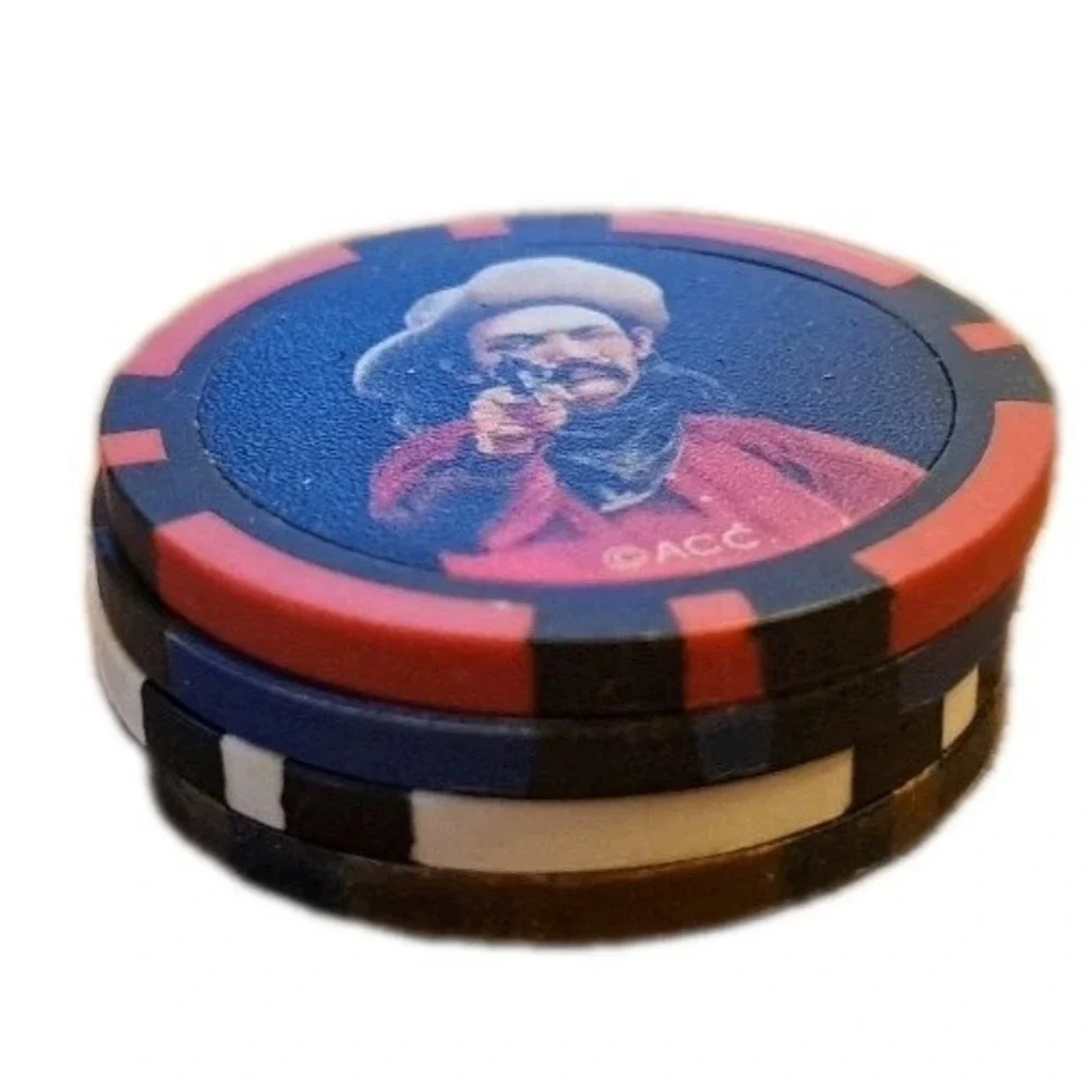 Lot of 32 Cowboy Wild Bill Old West Poker Chips Golf Ball Marker Party Favors